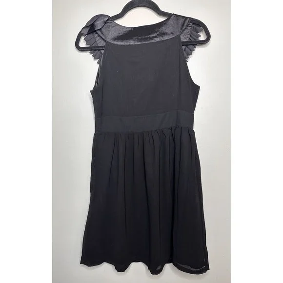 Francesca's Origami Pleated Sleeveless Sheath Party‎ Dress Size Small Black NWT - Picture 11 of 16